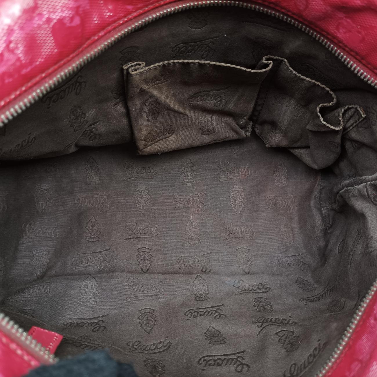 Pre-owned Gucci GG Imprime Red Leather 211138 shoulderbag | stylenewstar