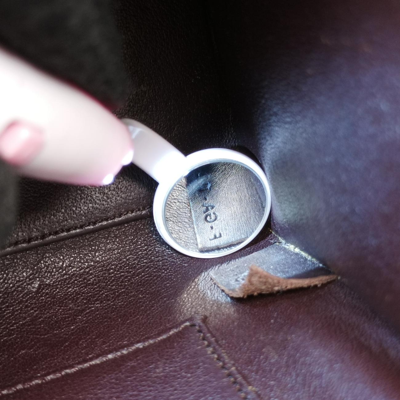 Pre-owned Celine luggage nano shopper Black x Red xBurgundy Leather  shoulderbag | stylenewstar