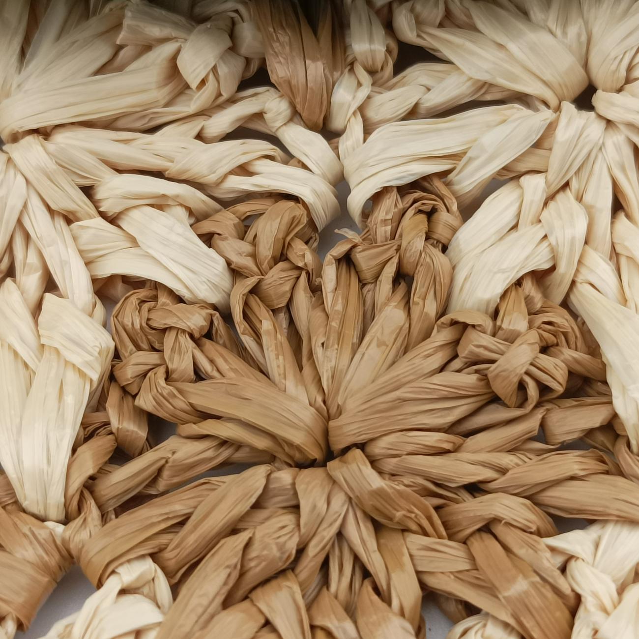 Pre-owned Gucci GG Marmont Beige×Multicolour straw 574433 shoulderbag | stylenewstar