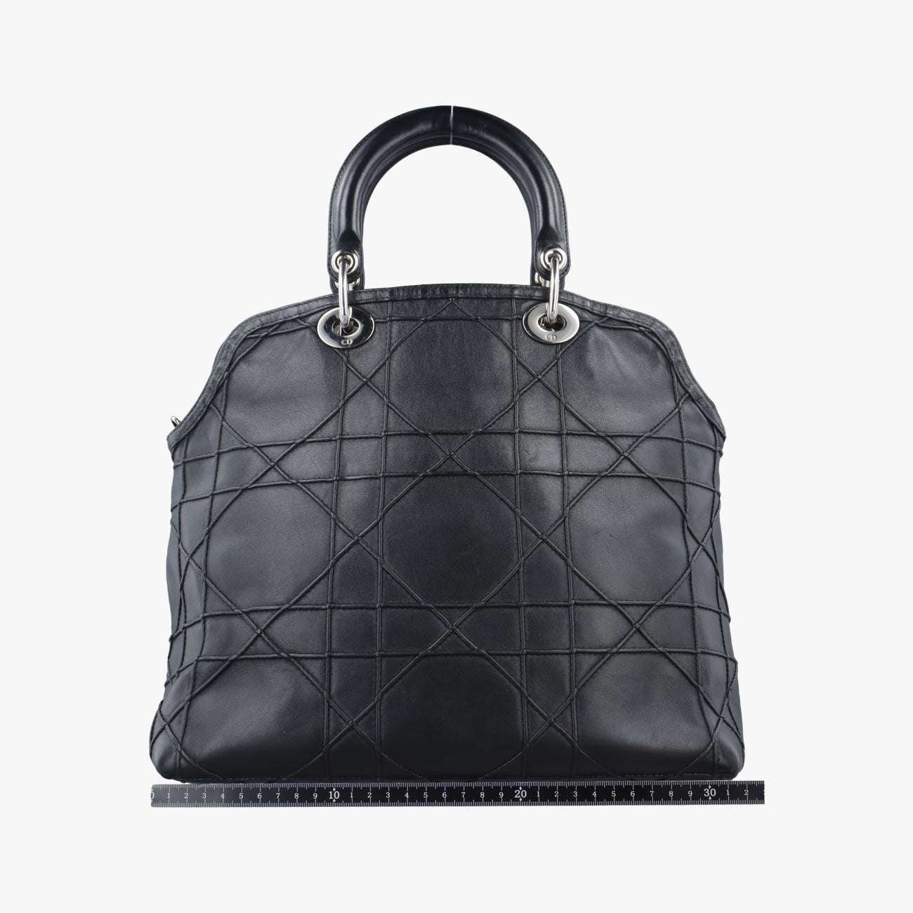 Pre-owned Christian Dior granville Black lambskin  handbag | stylenewstar