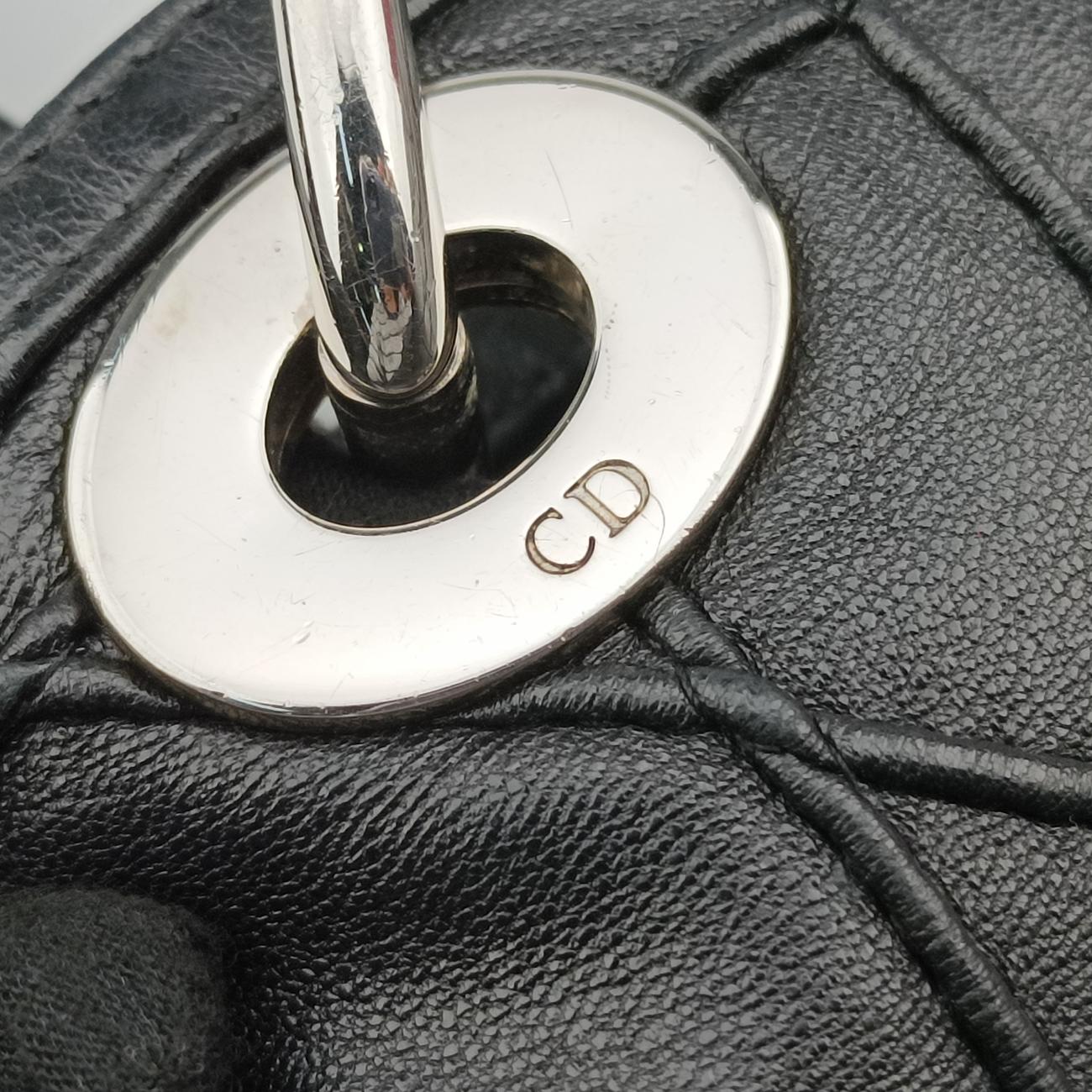 Pre-owned Christian Dior granville Black lambskin  handbag | stylenewstar