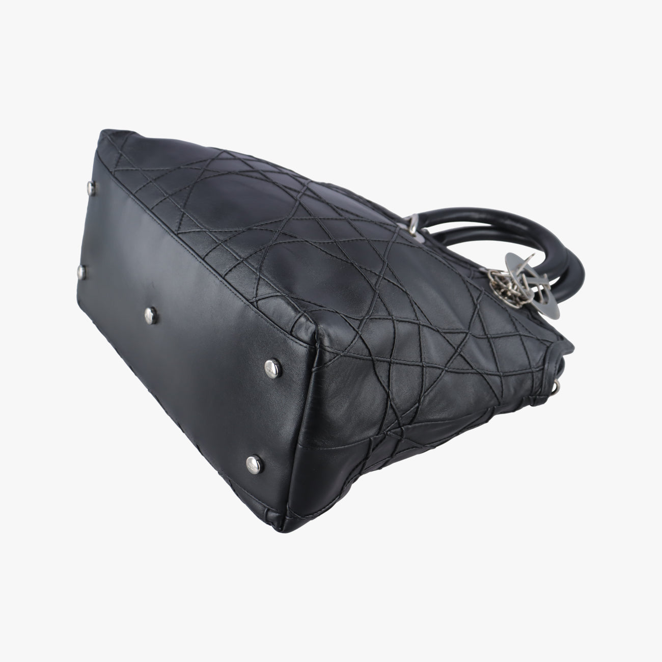 Pre-owned Christian Dior granville Black lambskin  handbag | stylenewstar