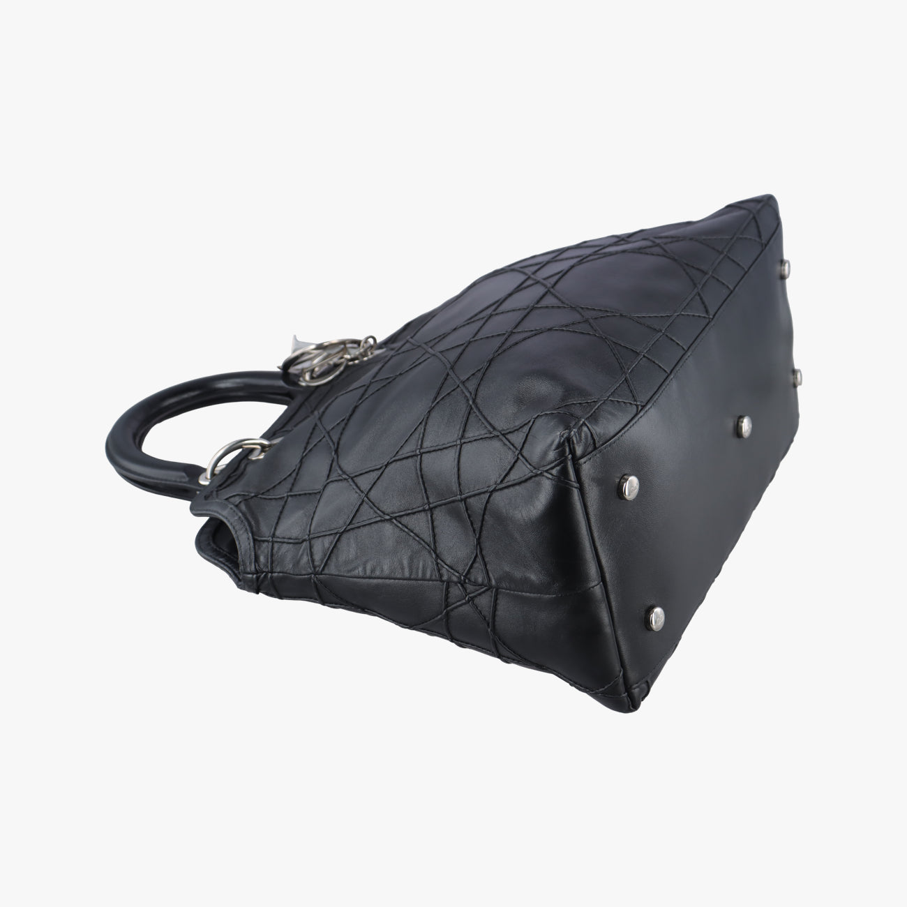 Pre-owned Christian Dior granville Black lambskin  handbag | stylenewstar