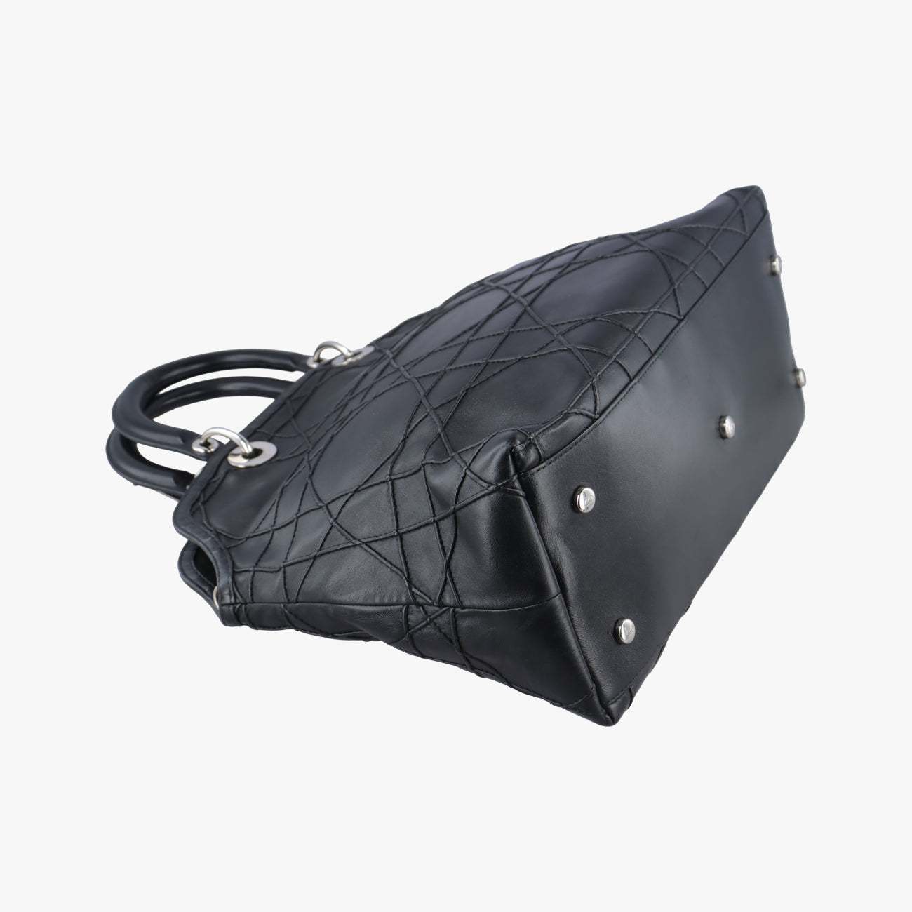 Pre-owned Christian Dior granville Black lambskin  handbag | stylenewstar