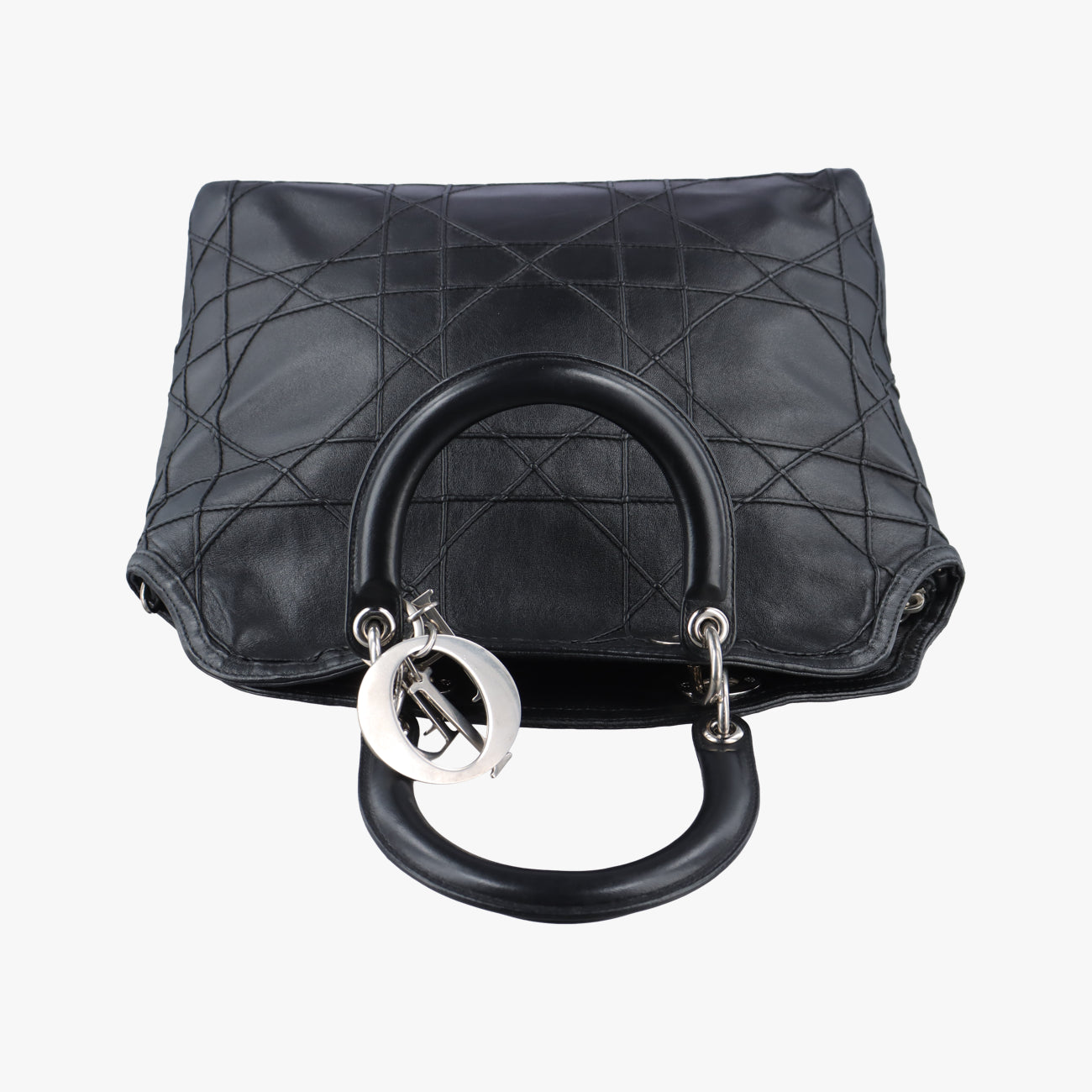 Pre-owned Christian Dior granville Black lambskin  handbag | stylenewstar