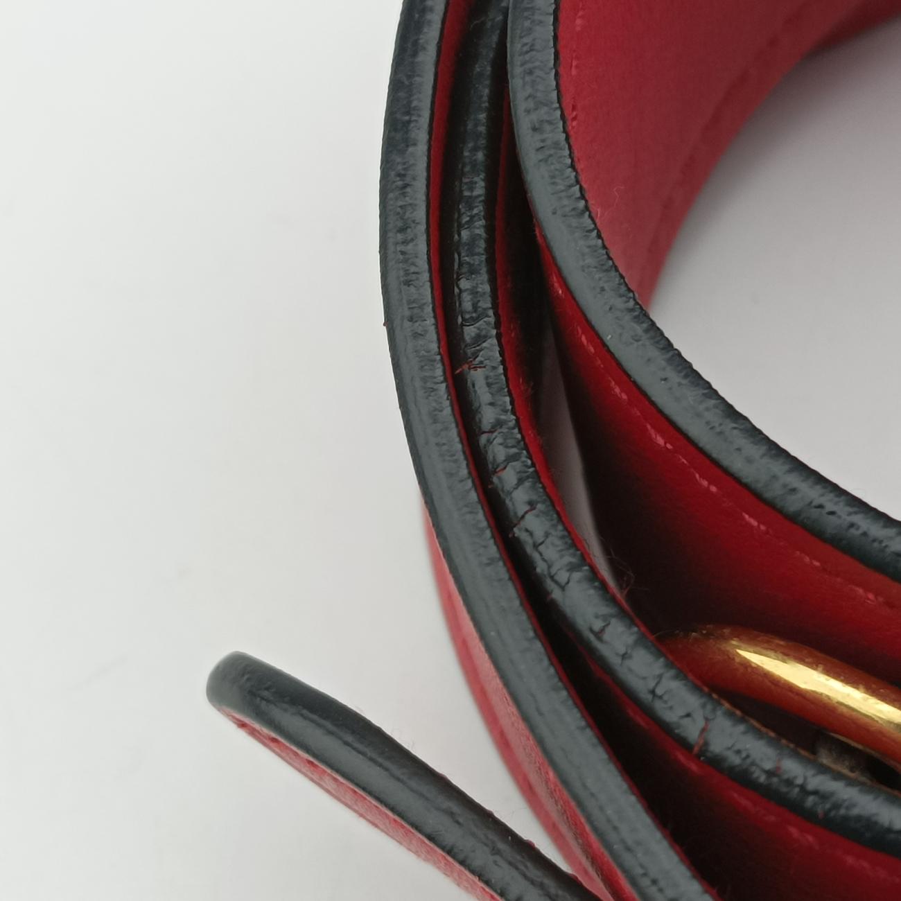 Pre-owned Prada Paradigm Bag Red saffiano leather  shoulderbag | stylenewstar