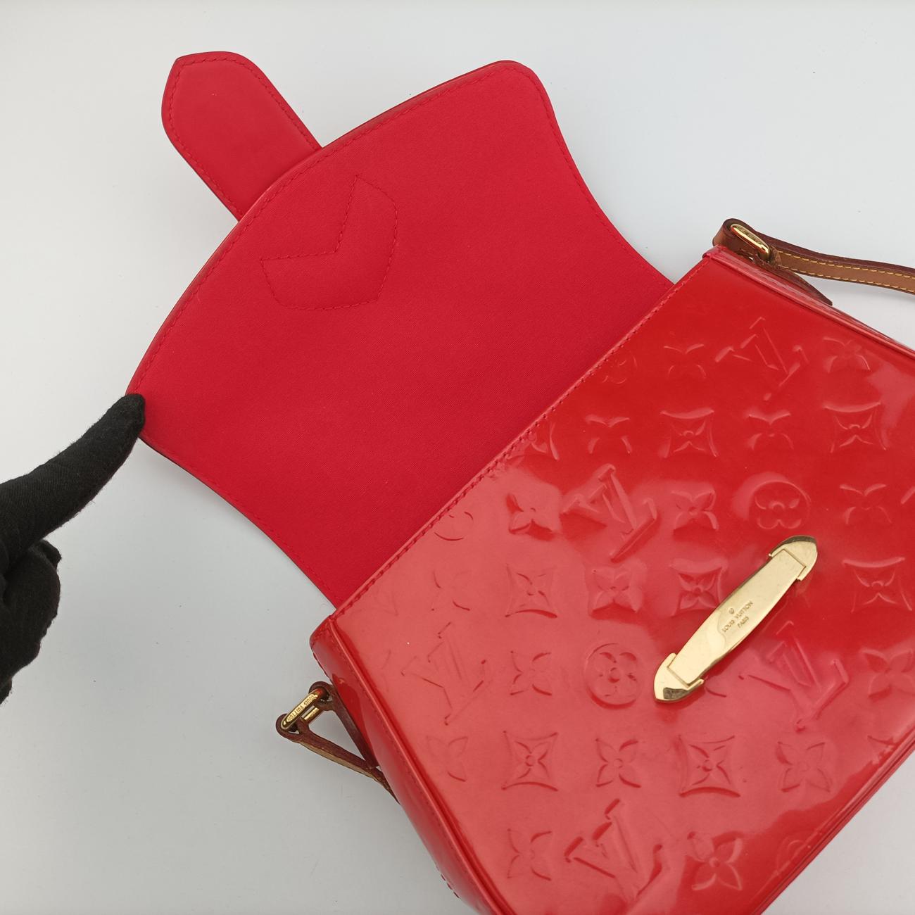 Pre-owned Louis Vuitton Bellflower PM Rouge Vernis M91728 shoulderbag | stylenewstar