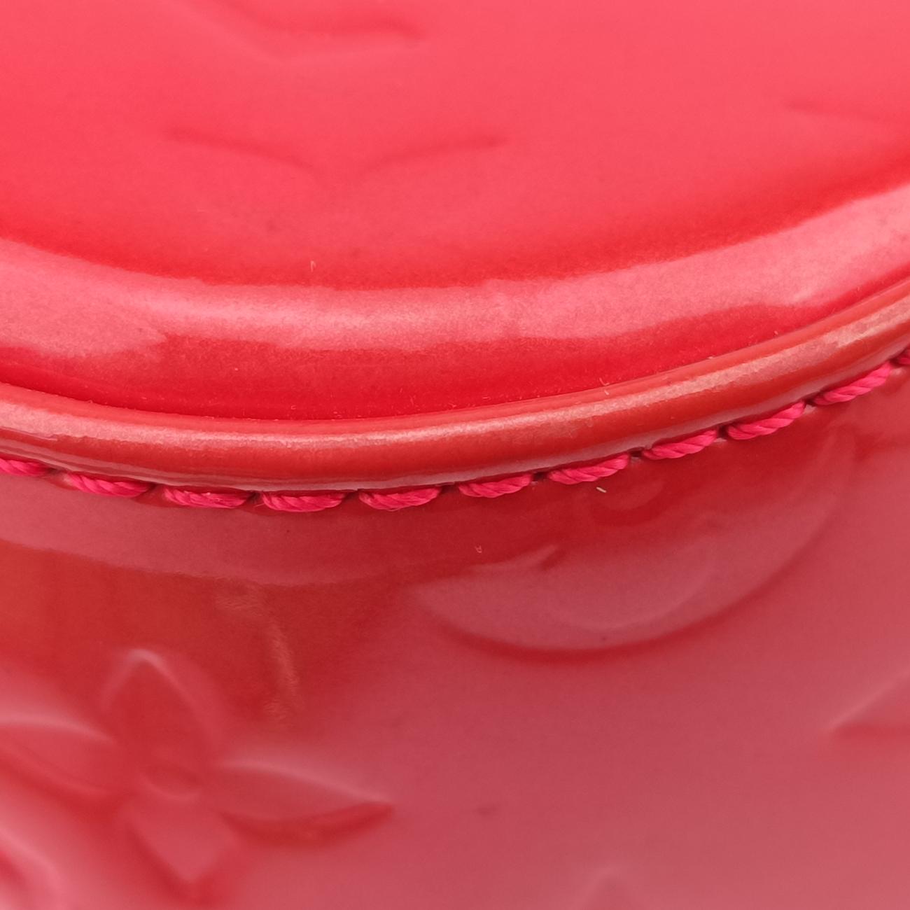 Pre-owned Louis Vuitton Bellflower PM Rouge Vernis M91728 shoulderbag | stylenewstar