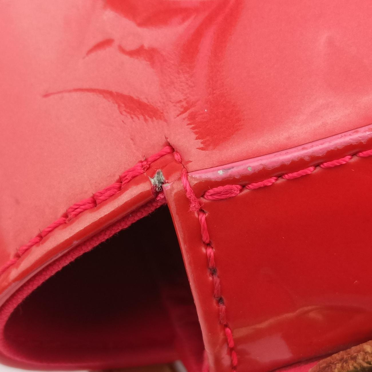 Pre-owned Louis Vuitton Bellflower PM Rouge Vernis M91728 shoulderbag | stylenewstar