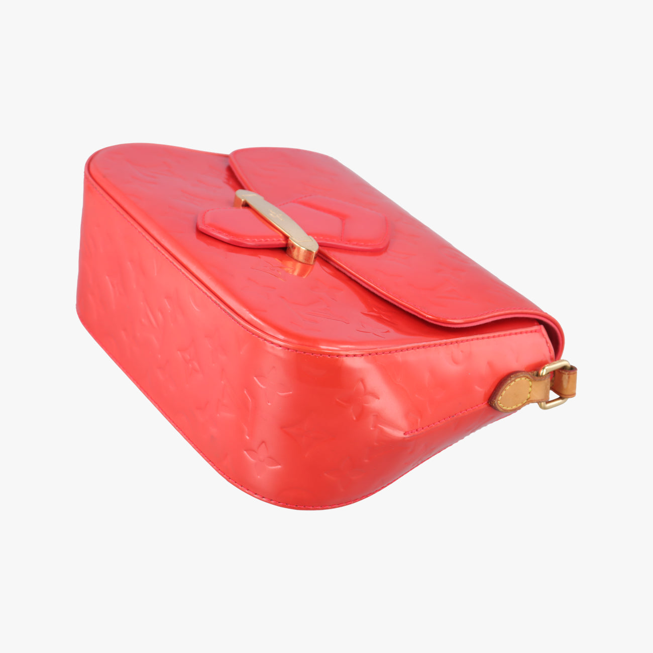 Pre-owned Louis Vuitton Bellflower PM Rouge Vernis M91728 shoulderbag | stylenewstar
