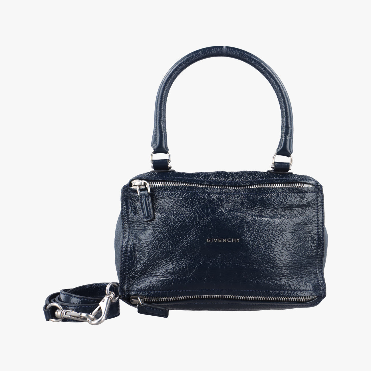 Secondhand Givenchy Pandora Navy leather  shoulderbag | stylenewstar