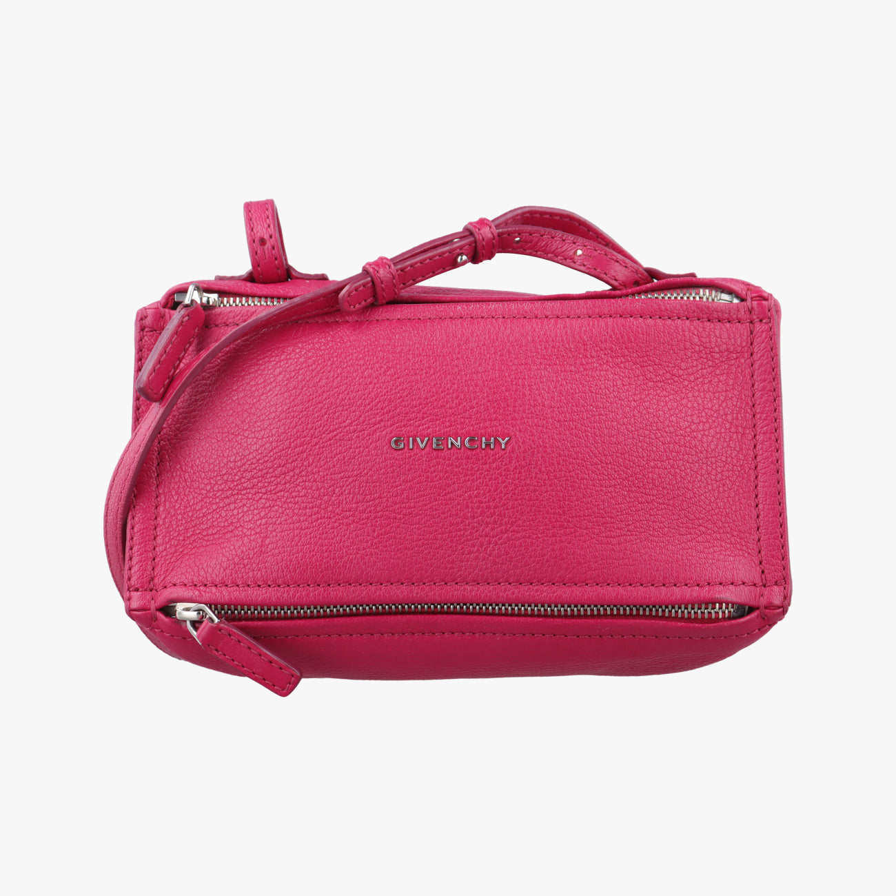 Pre-owned Givenchy Pandora Pink leather  shoulderbag | stylenewstar