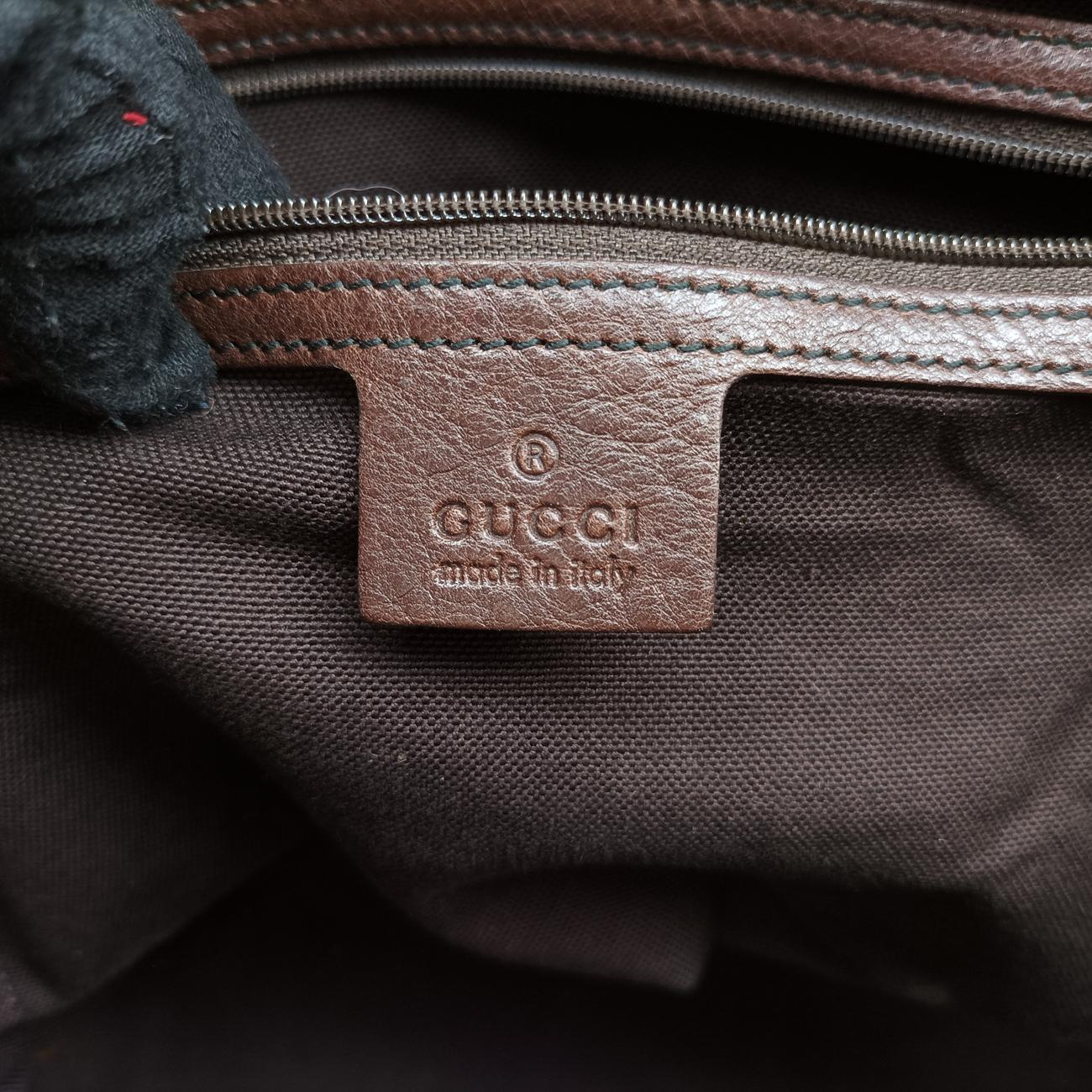 Secondhand Gucci GG Crystal Brown canvas 207291 handbag | stylenewstar