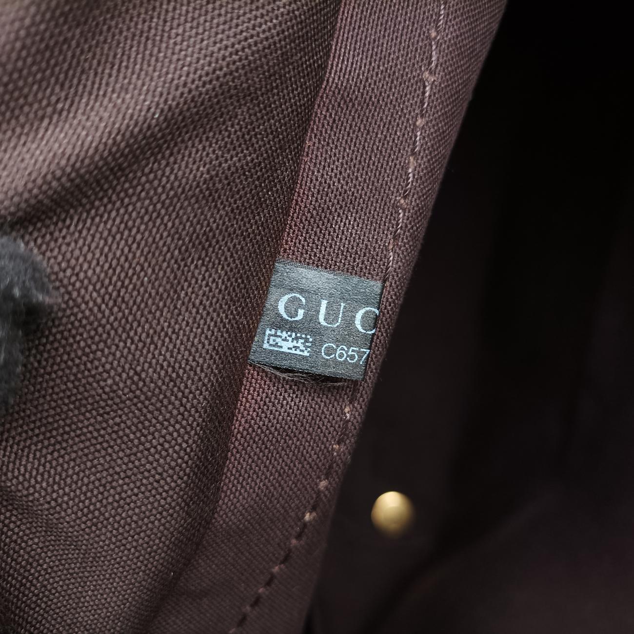 Secondhand Gucci GG Crystal Brown canvas 207291 handbag | stylenewstar