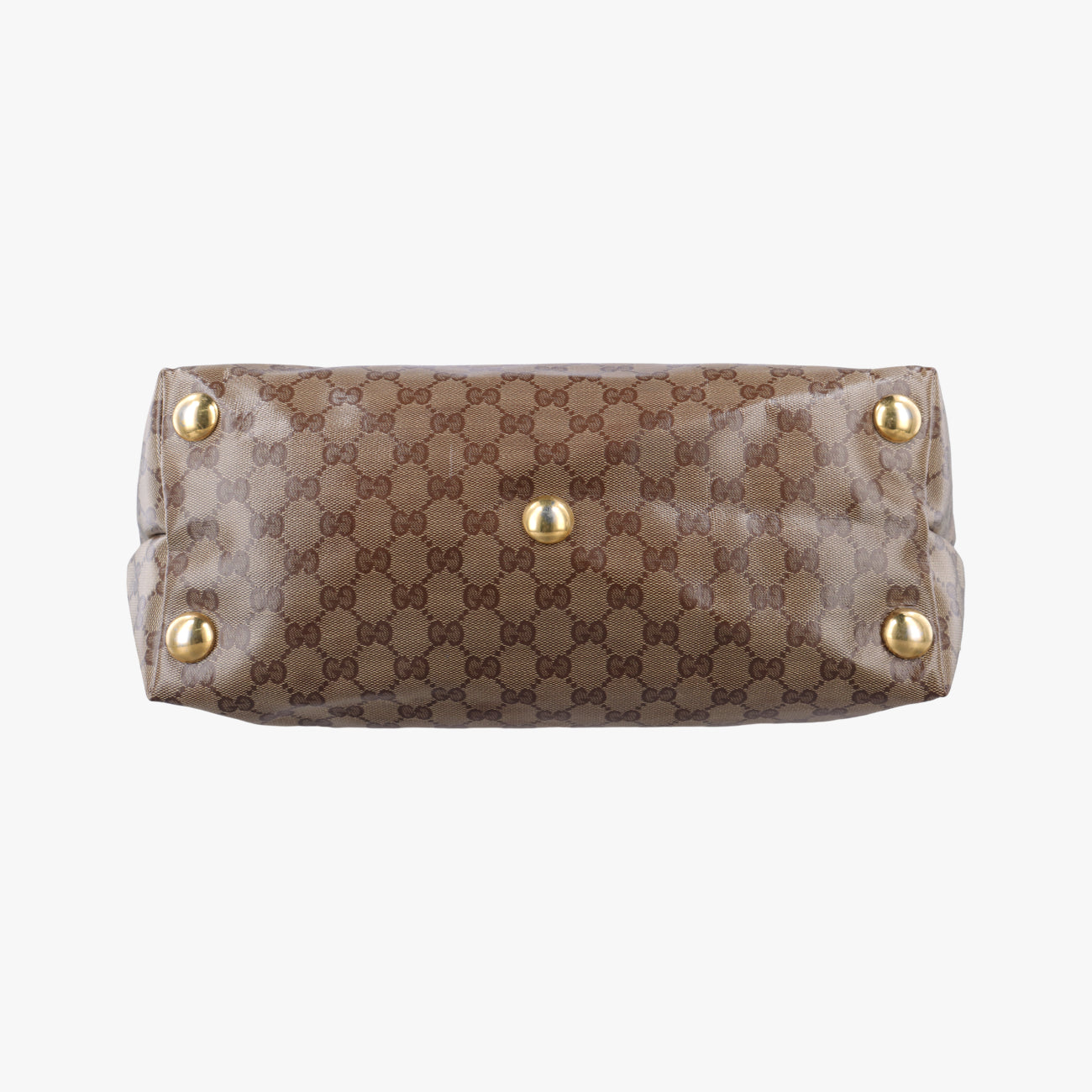 Secondhand Gucci GG Crystal Brown canvas 207291 handbag | stylenewstar