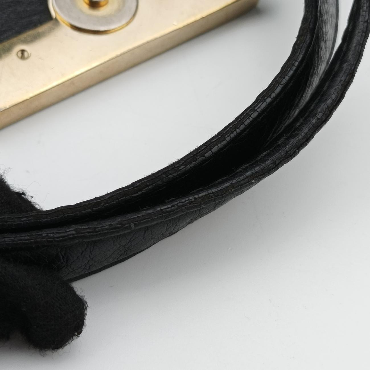 Pre-owned Gucci GG canvas Black x Red x Green canvas 211936 handbag | stylenewstar