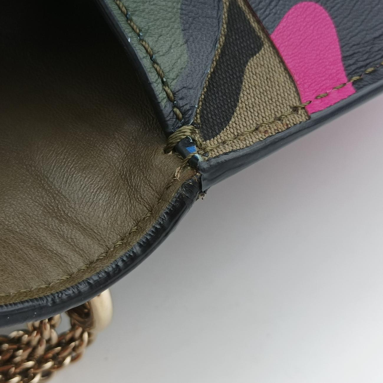 Pre-owned Valentino Rockstud Glam Lock Multicolour leather  shoulderbag | stylenewstar