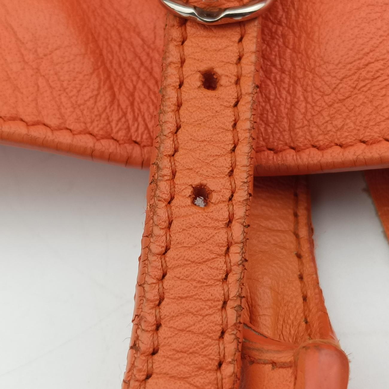 Pre-owned Balenciaga Quilted Papier A4 Tote Orange lambskin  handbag | stylenewstar