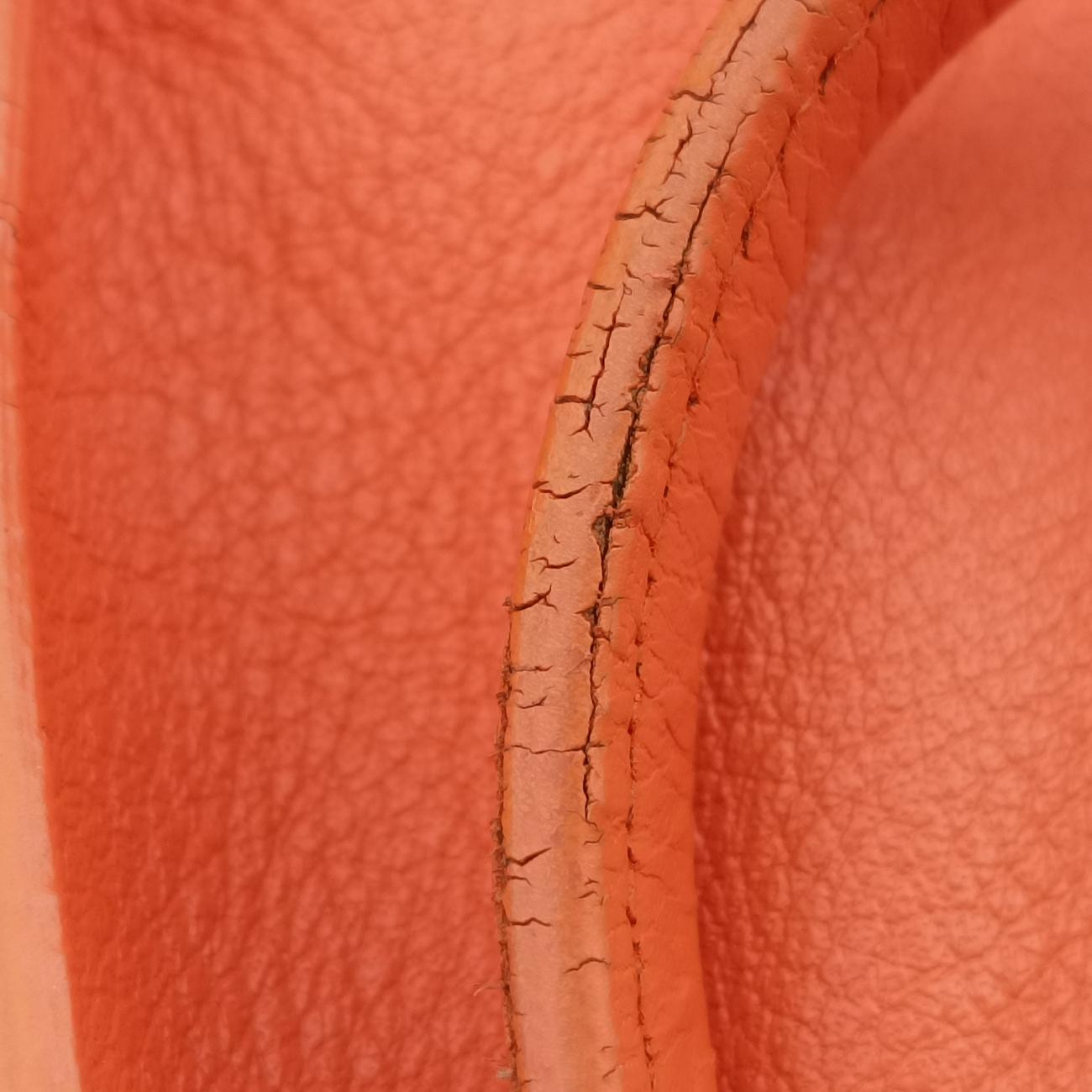 Pre-owned Balenciaga Quilted Papier A4 Tote Orange lambskin  handbag | stylenewstar