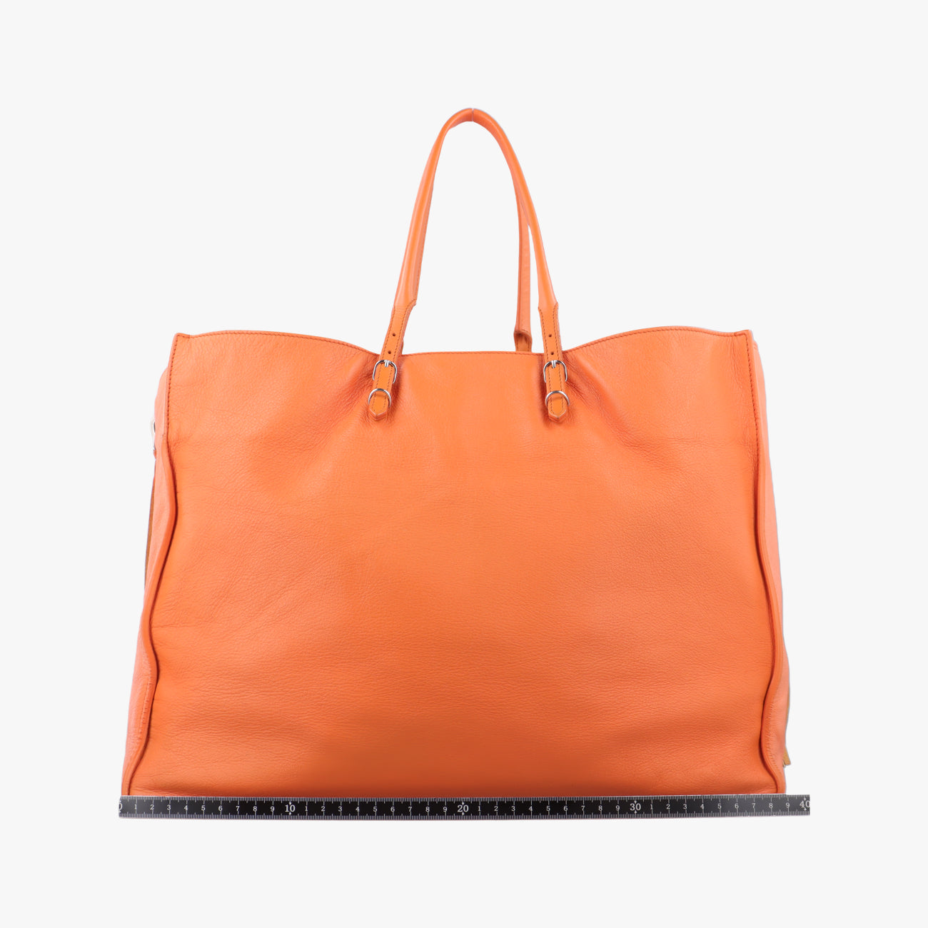 Pre-owned Balenciaga Quilted Papier A4 Tote Orange lambskin  handbag | stylenewstar