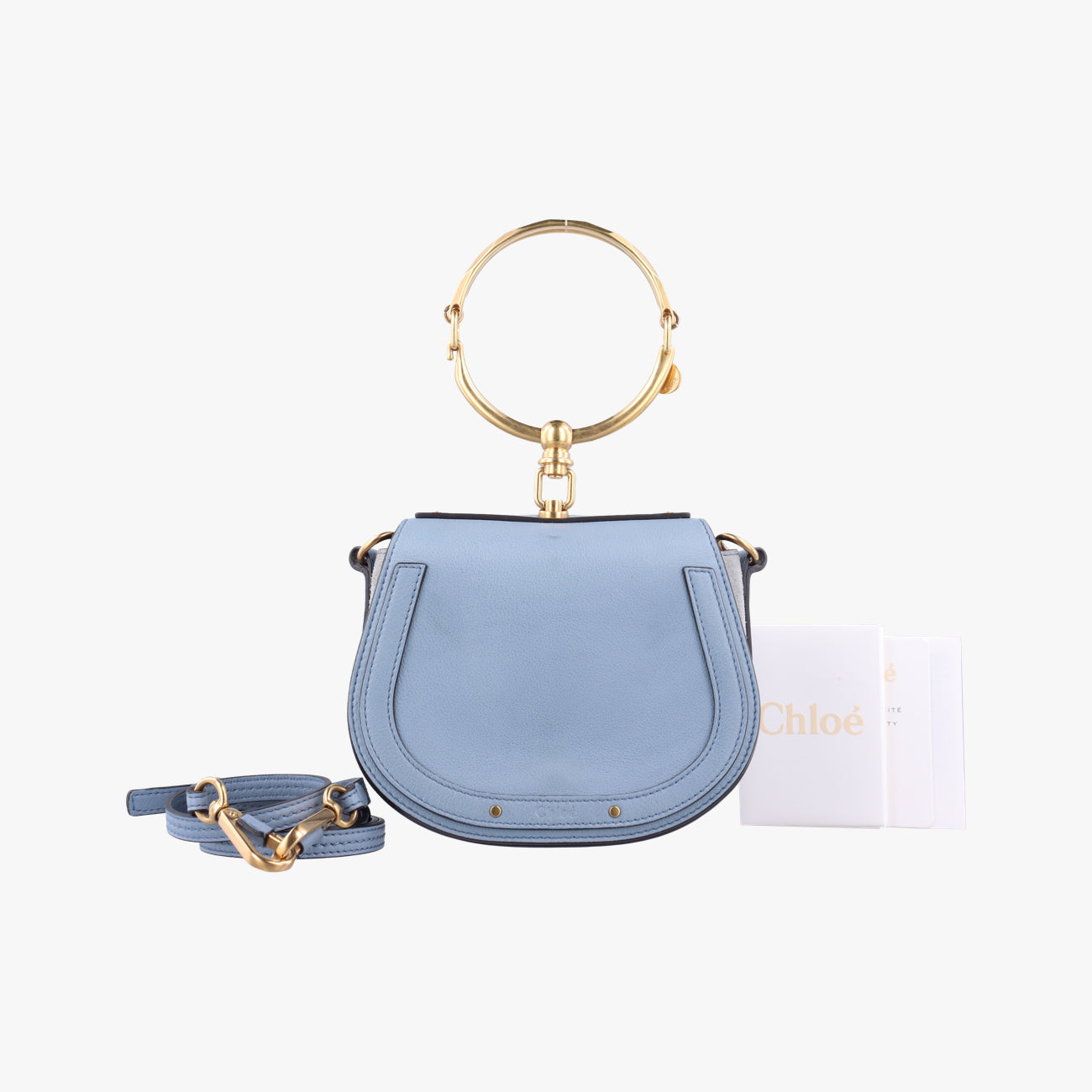 Secondhand Chloe Bracelet Nile Blue Leather  shoulderbag | stylenewstar