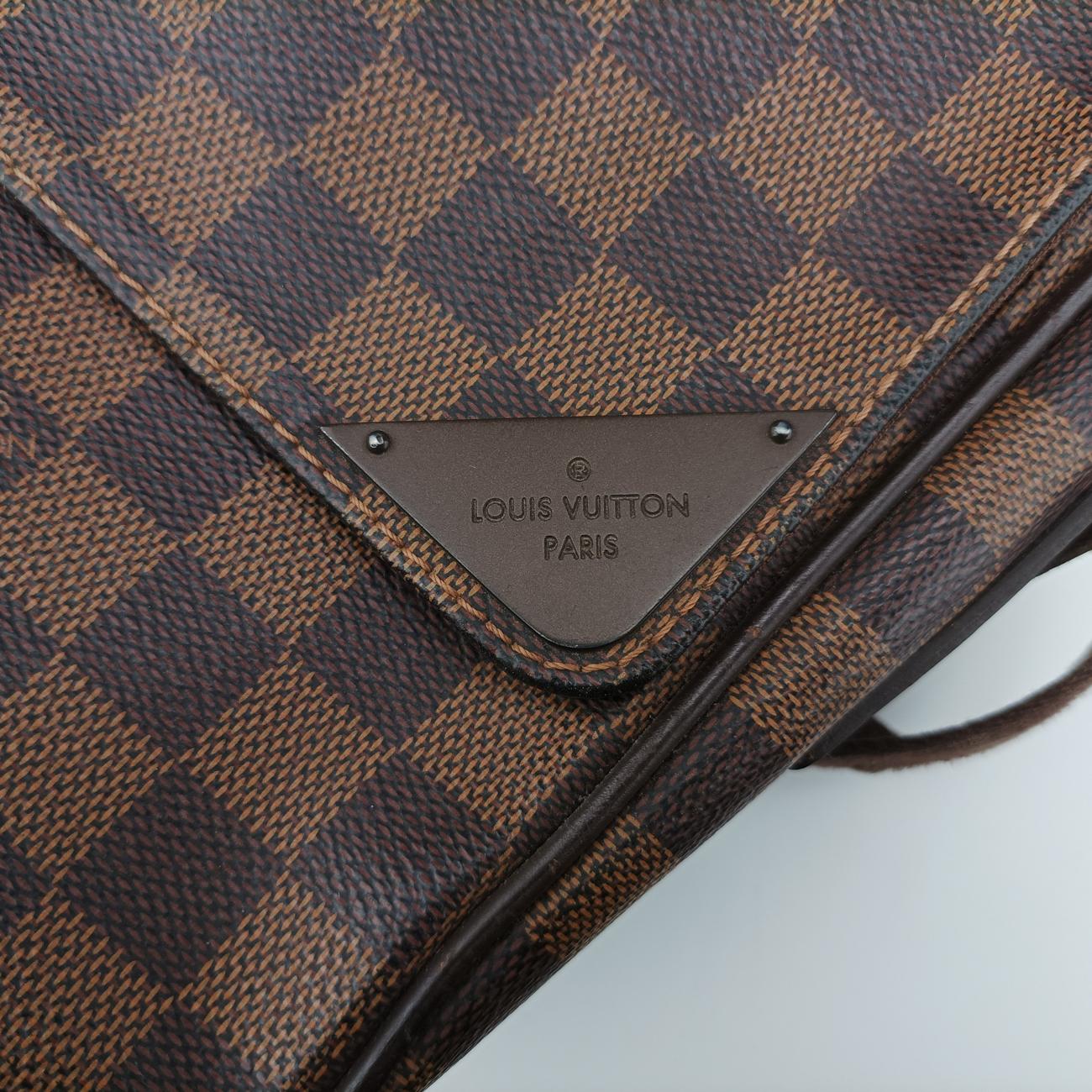 Vintage Louis Vuitton SHELTON MM EBENE Damier Canvas N41149 shoulderbag | stylenewstar