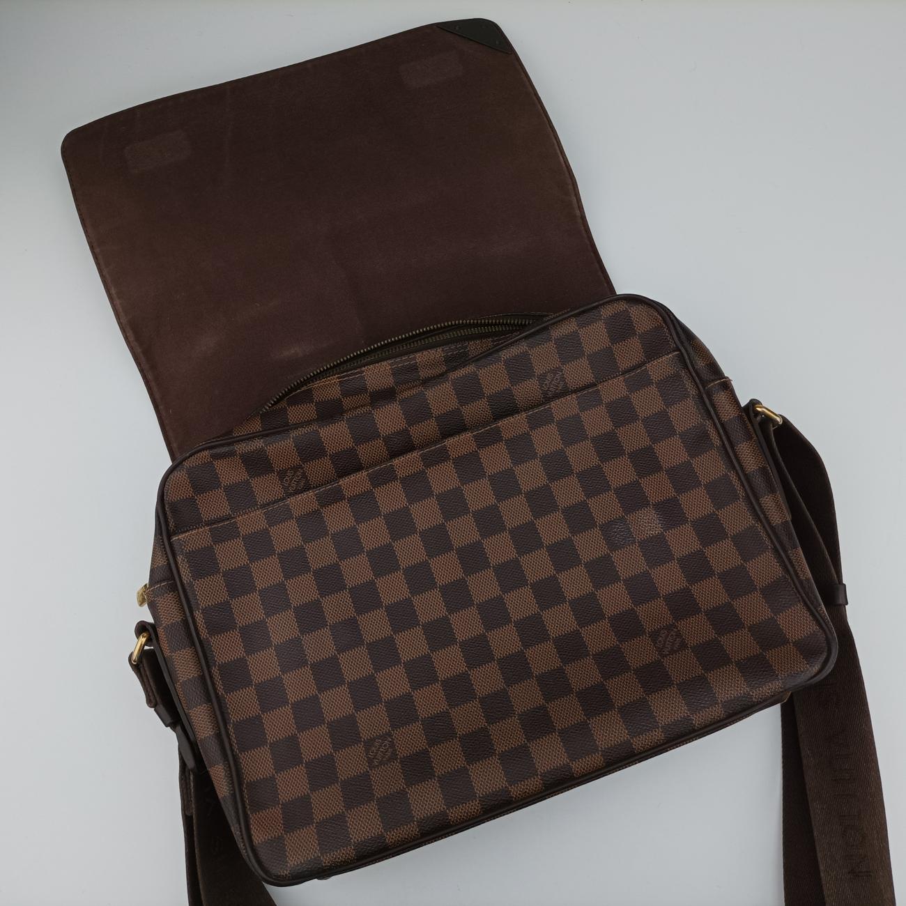 Vintage Louis Vuitton SHELTON MM EBENE Damier Canvas N41149 shoulderbag | stylenewstar