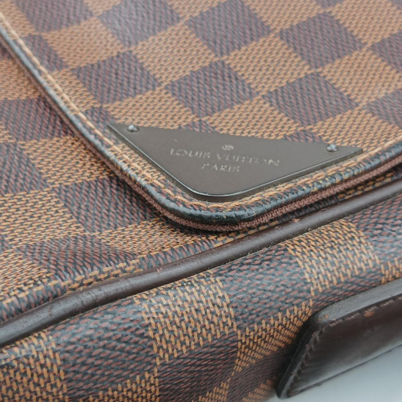 Vintage Louis Vuitton SHELTON MM EBENE Damier Canvas N41149 shoulderbag | stylenewstar