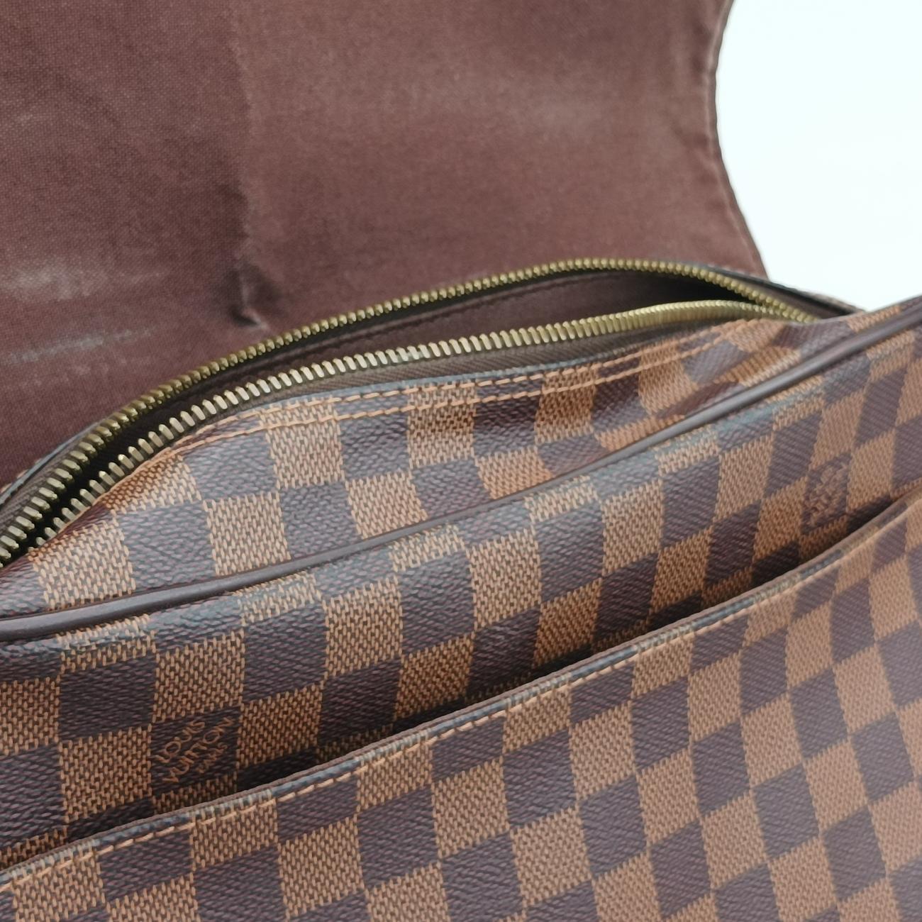 Vintage Louis Vuitton SHELTON MM EBENE Damier Canvas N41149 shoulderbag | stylenewstar
