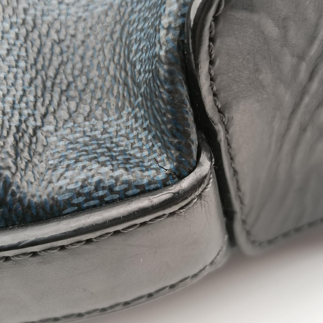 Pre-owned Louis Vuitton Greenwich Noir Damier Cobalt N41351 shoulderbag | stylenewstar