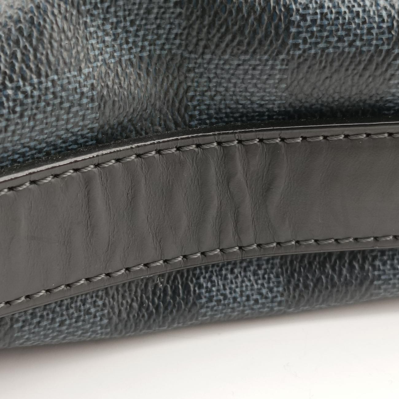 Pre-owned Louis Vuitton Greenwich Noir Damier Cobalt N41351 shoulderbag | stylenewstar