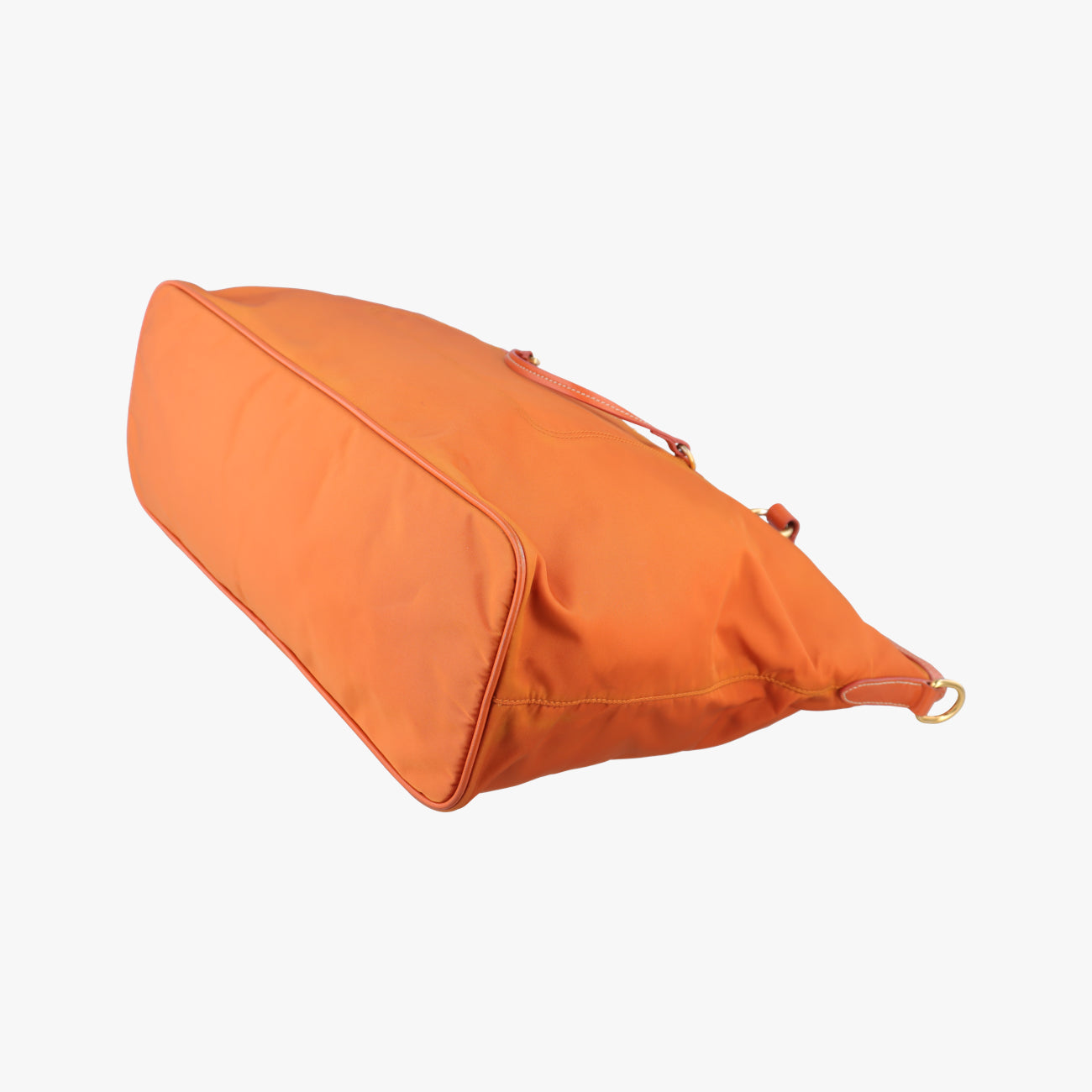 Vintage Prada Triangle Logo Orange nylon  shoulderbag | stylenewstar