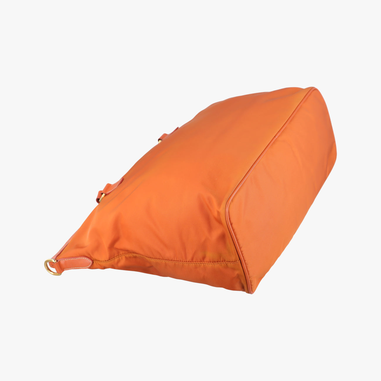 Vintage Prada Triangle Logo Orange nylon  shoulderbag | stylenewstar