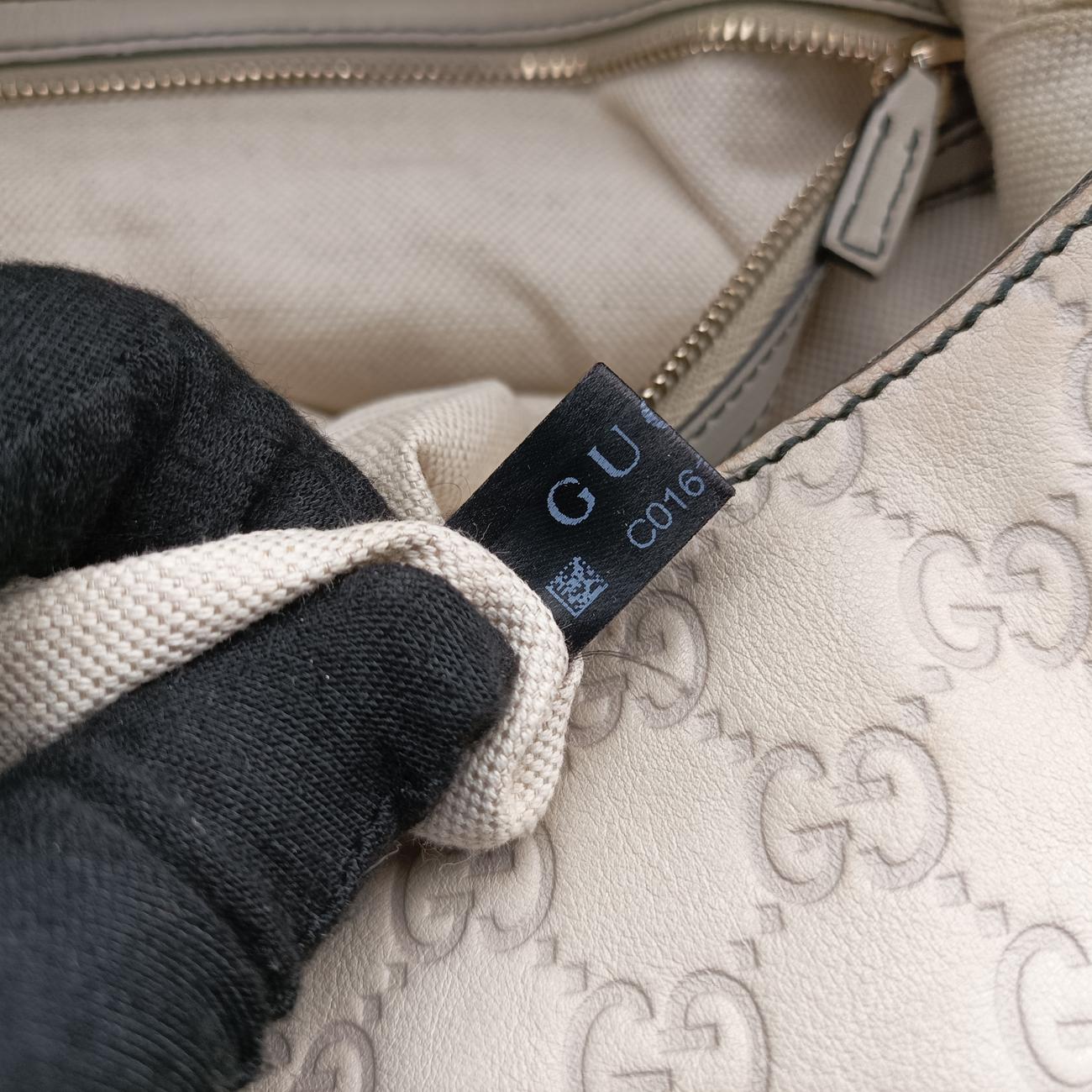 Pre-owned Gucci Emily Hobo Beige Leather 322226 shoulderbag | stylenewstar