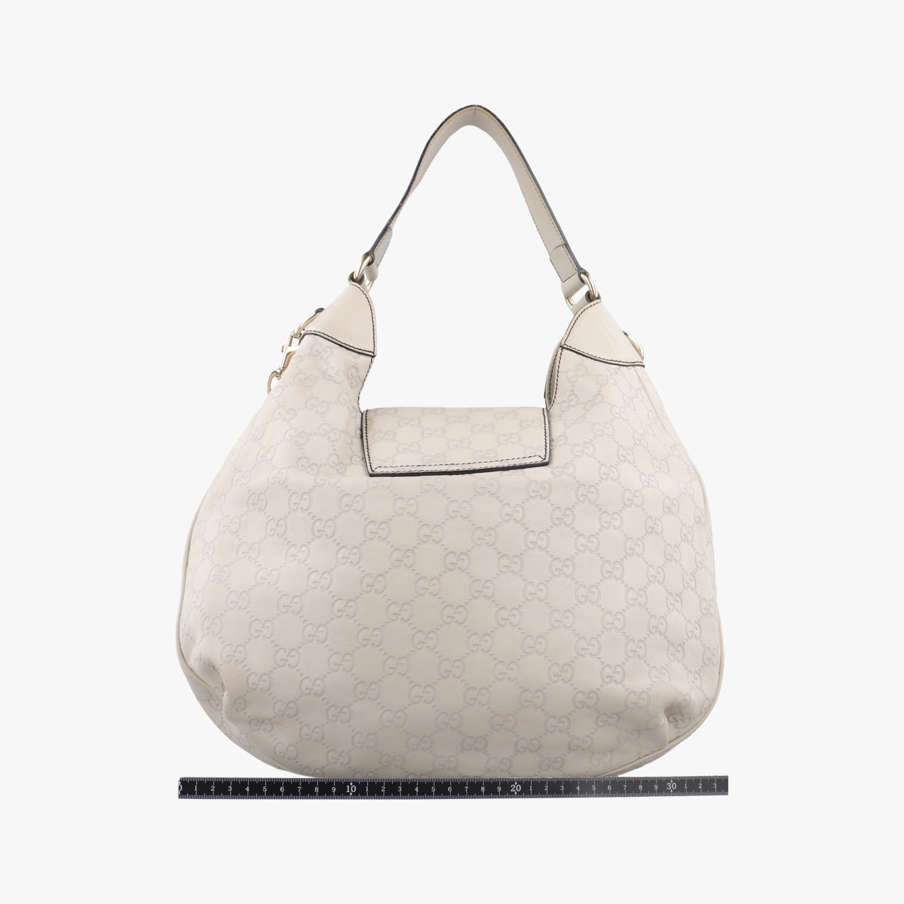 Pre-owned Gucci Emily Hobo Beige Leather 322226 shoulderbag | stylenewstar