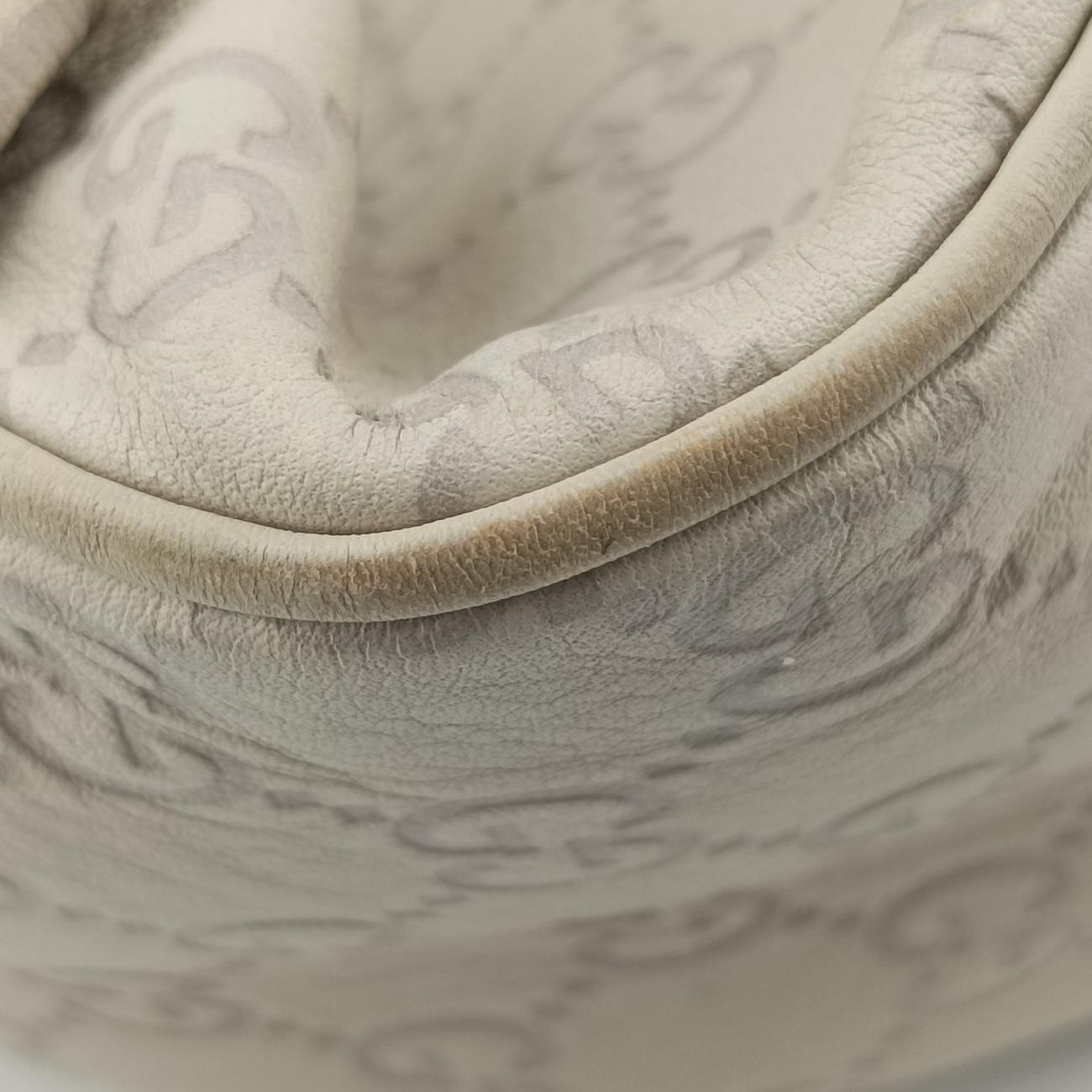 Pre-owned Gucci Emily Hobo Beige Leather 322226 shoulderbag | stylenewstar