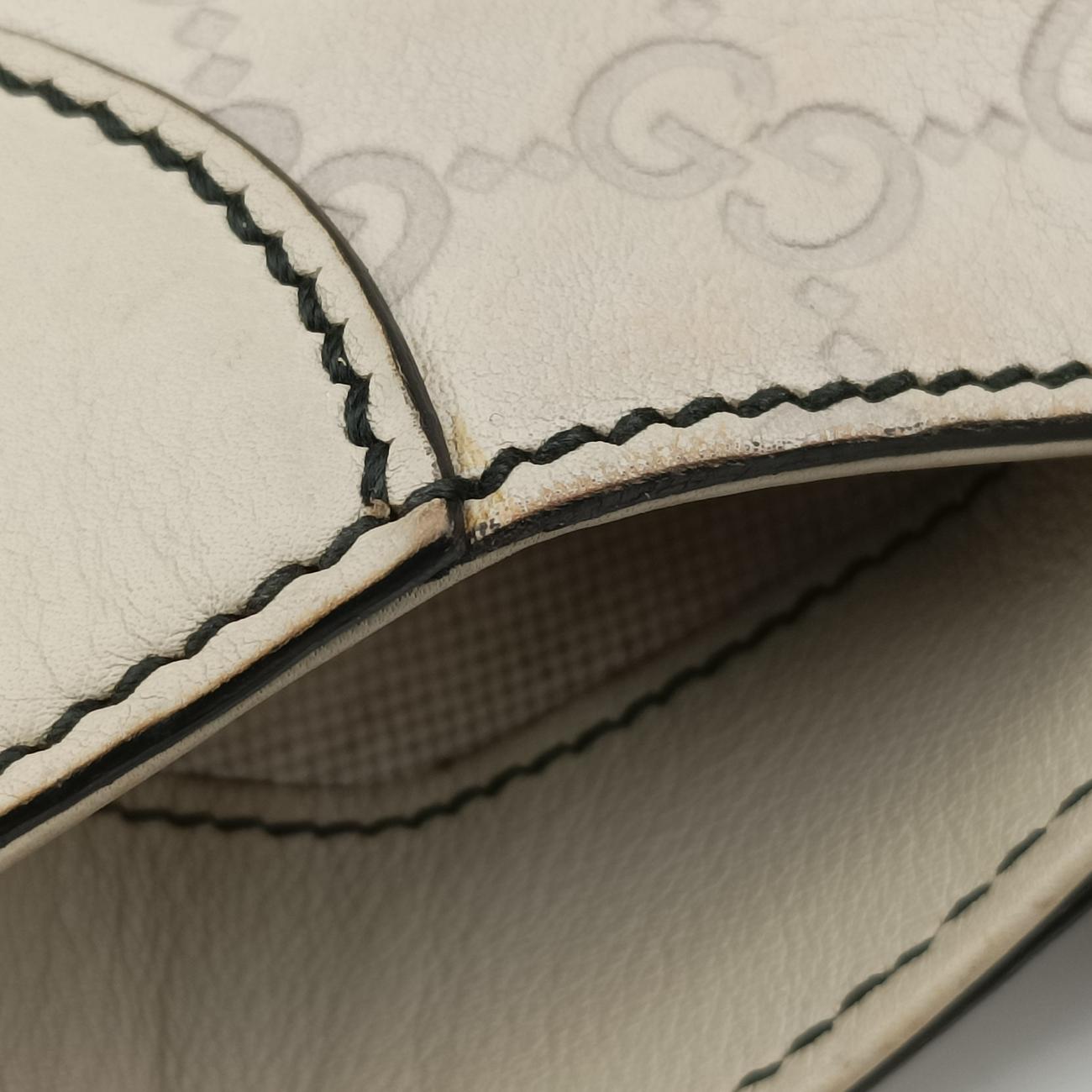 Pre-owned Gucci Emily Hobo Beige Leather 322226 shoulderbag | stylenewstar