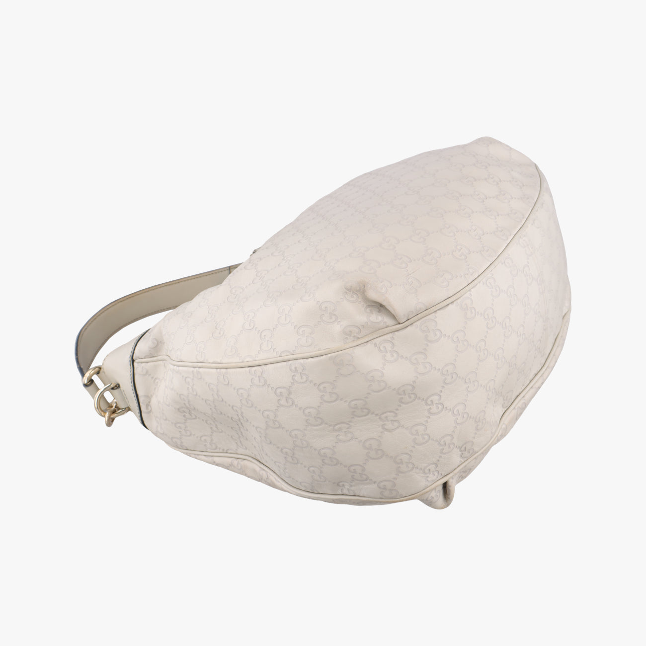 Pre-owned Gucci Emily Hobo Beige Leather 322226 shoulderbag | stylenewstar