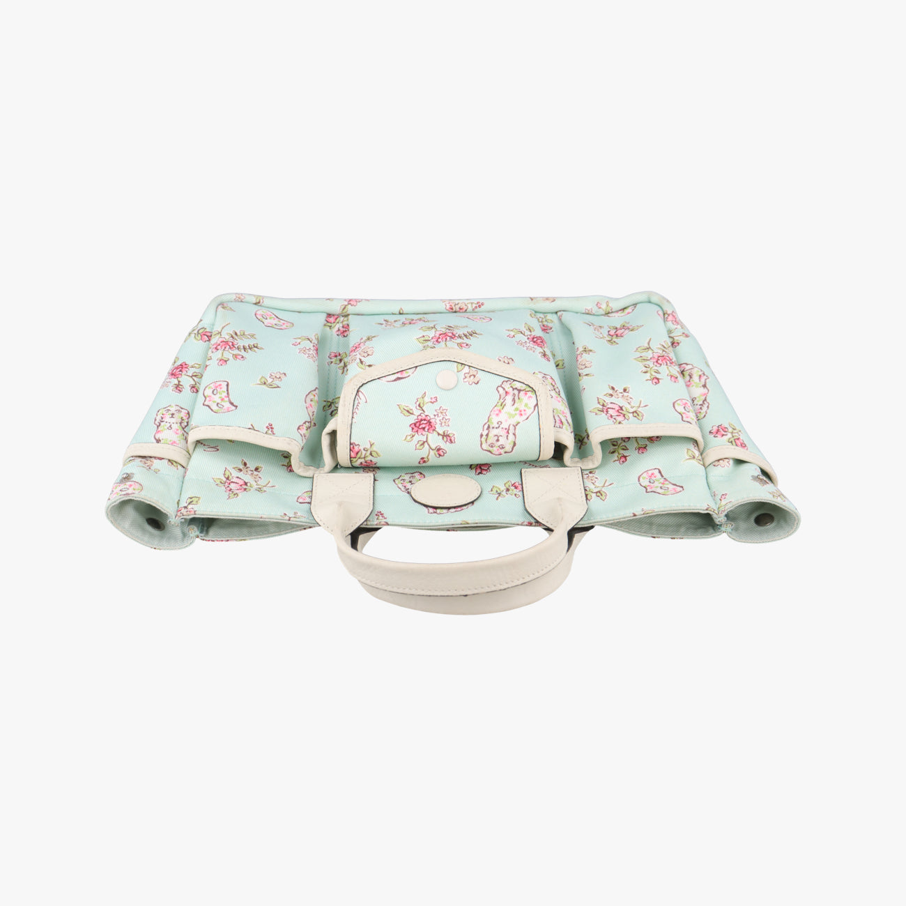 Pre-owned Gucci GG pattern children's handbag Green×Multicolour Canvas×Leather 628159 handbag | stylenewstar