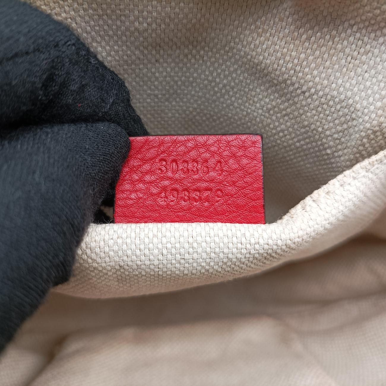 Pre-owned Gucci Soho Red Leather 308364 shoulderbag | stylenewstar