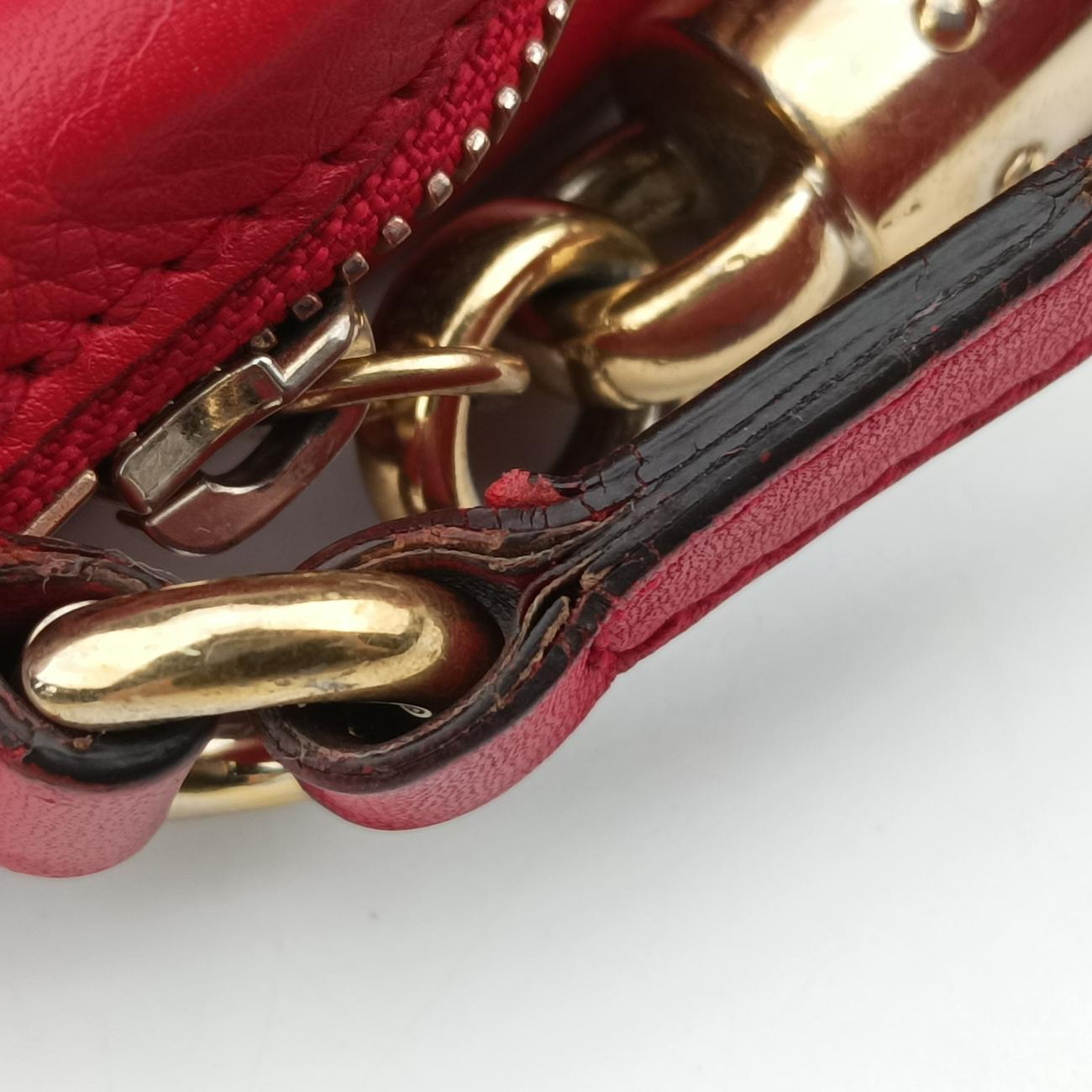 Pre-owned Gucci Soho Red Leather 308364 shoulderbag | stylenewstar