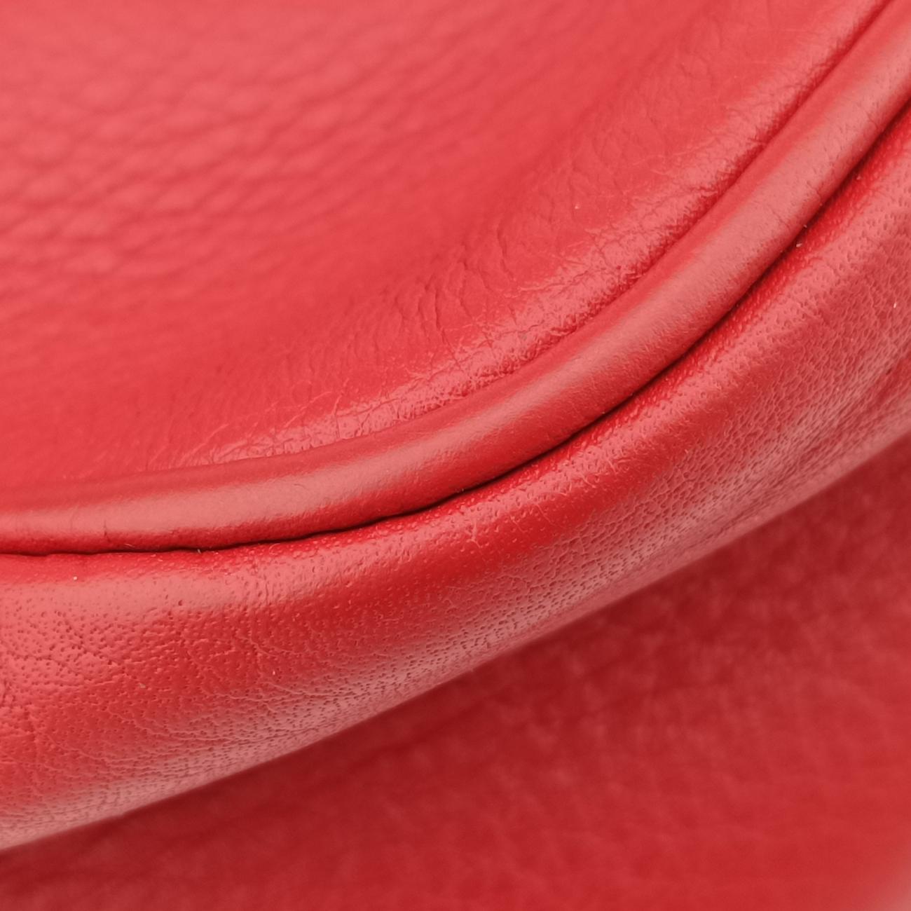 Pre-owned Gucci Soho Red Leather 308364 shoulderbag | stylenewstar