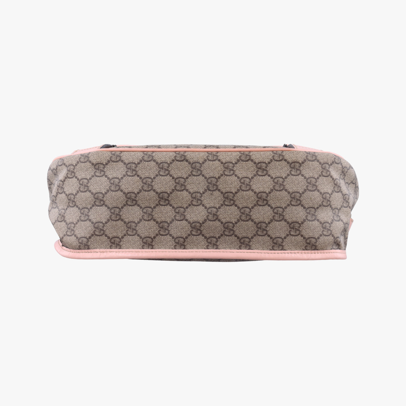 Secondhand Gucci GG Plus Messenger Beige x Pink PVC coated canvas 201732 crossbodybag | stylenewstar