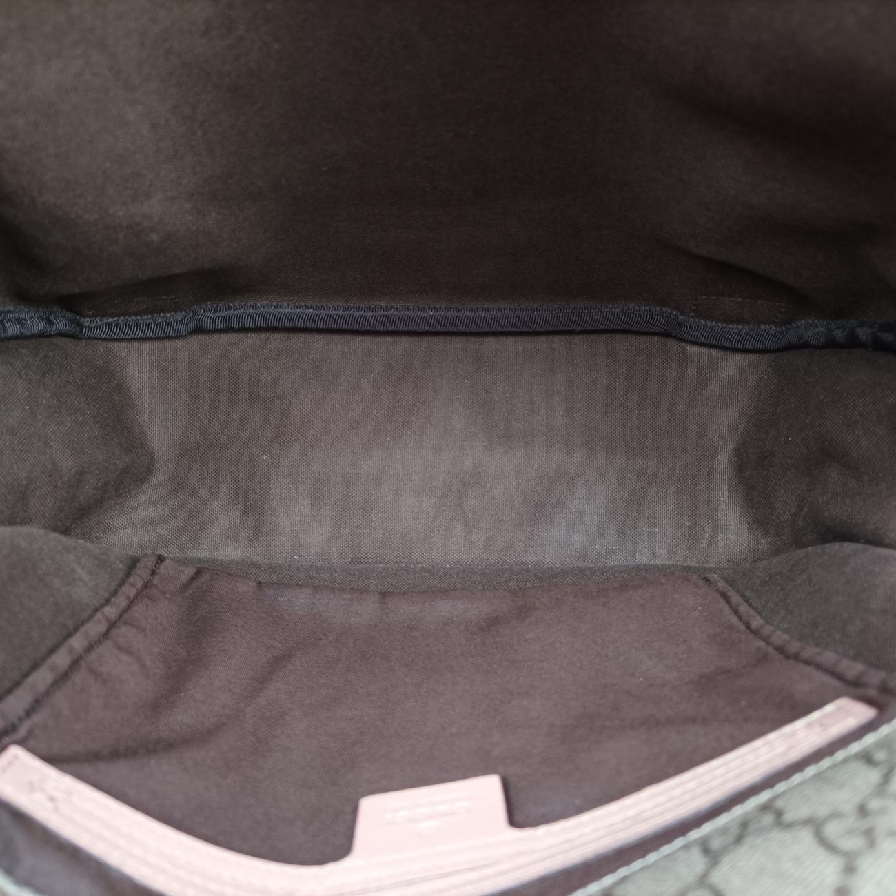 Secondhand Gucci GG Plus Messenger Beige x Pink PVC coated canvas 201732 crossbodybag | stylenewstar