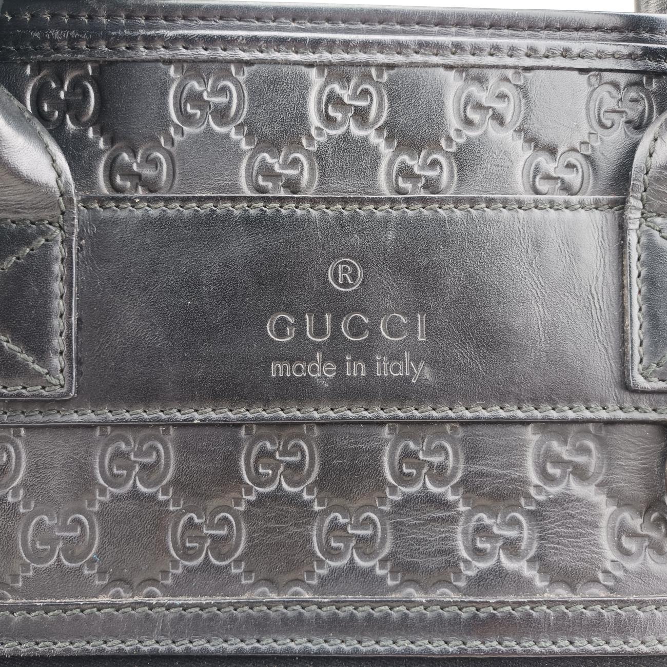 Vintage Gucci Guccissima Black Leather 246410 handbag | stylenewstar