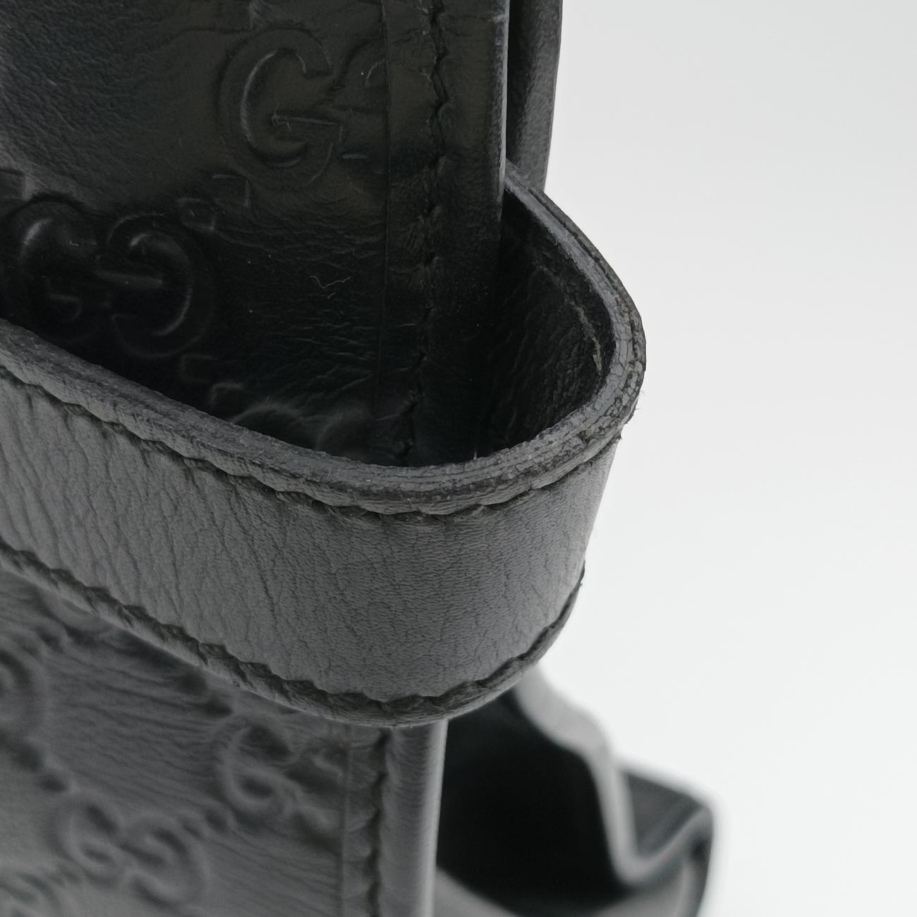 Vintage Gucci Guccissima Black Leather 246410 handbag | stylenewstar