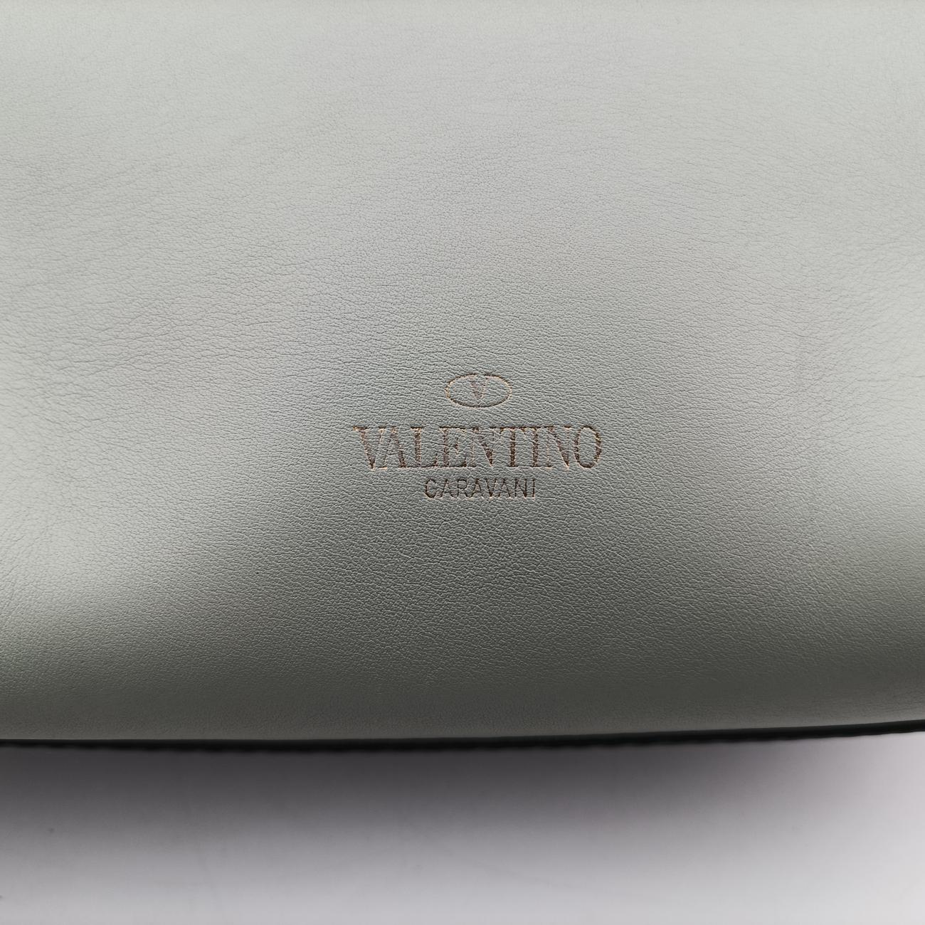 Pre-owned Valentino Rockstud Pink×Blue×Yellow Leather  shoulderbag | stylenewstar