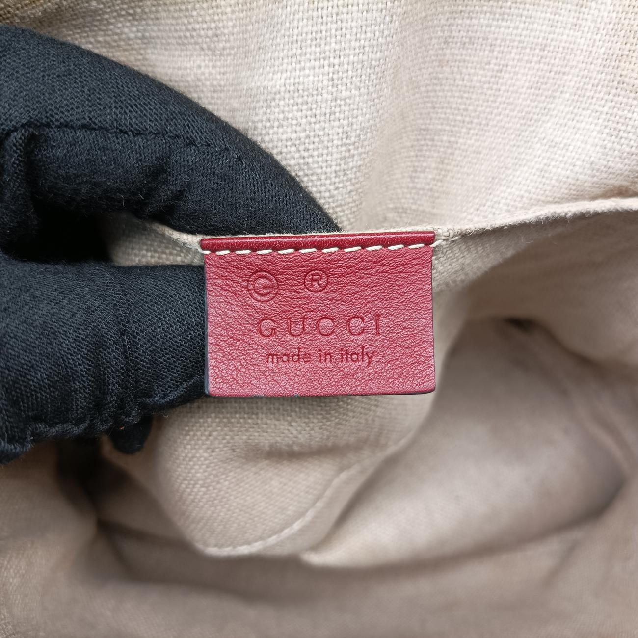 Pre-owned Gucci Microguccissima Red Leather 449654 handbag | stylenewstar