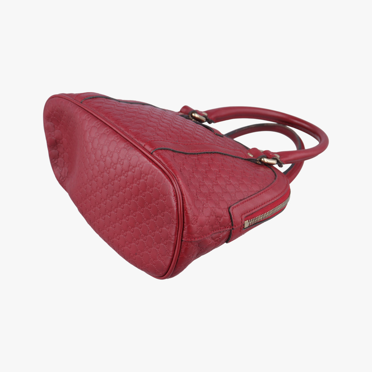 Pre-owned Gucci Microguccissima Red Leather 449654 handbag | stylenewstar