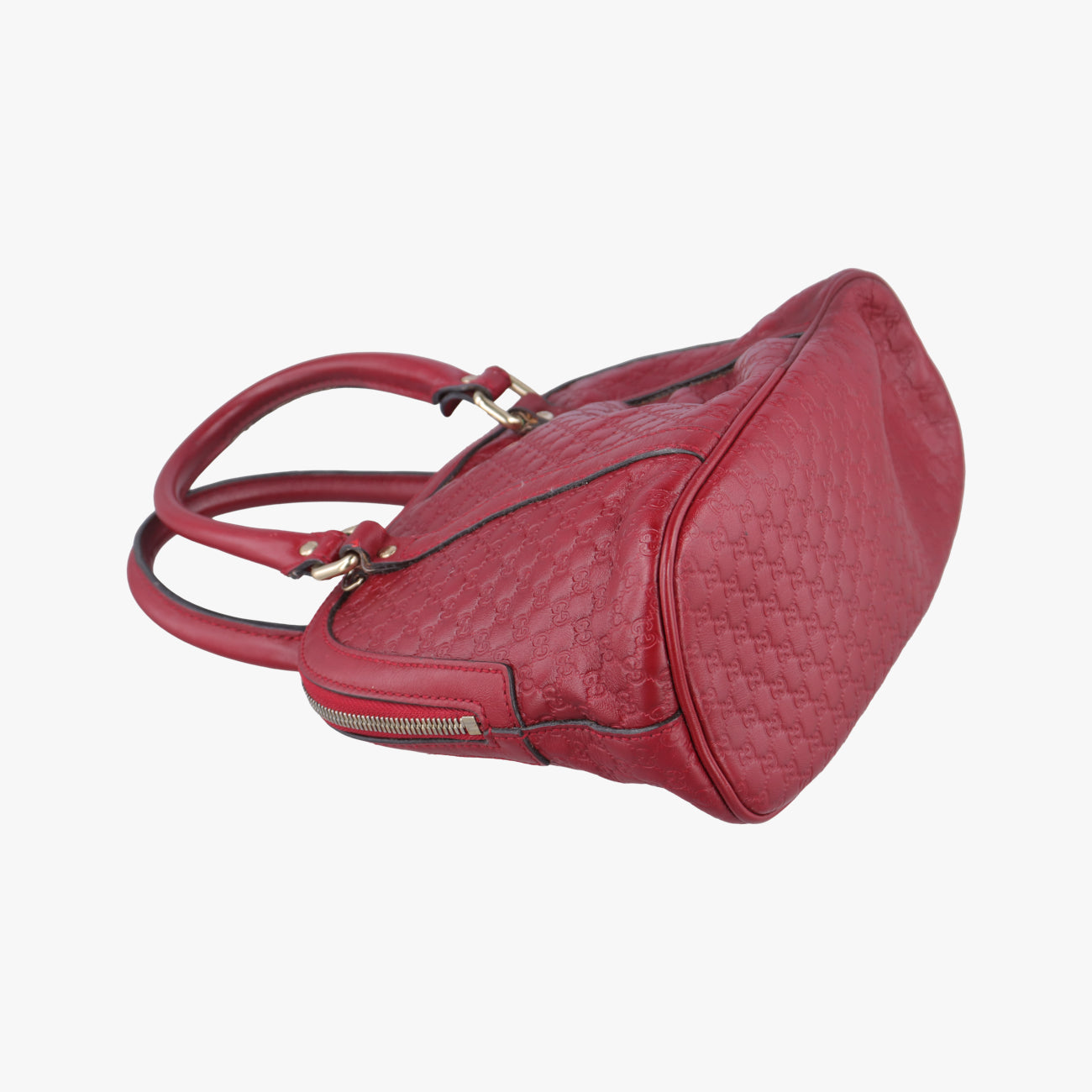 Pre-owned Gucci Microguccissima Red Leather 449654 handbag | stylenewstar